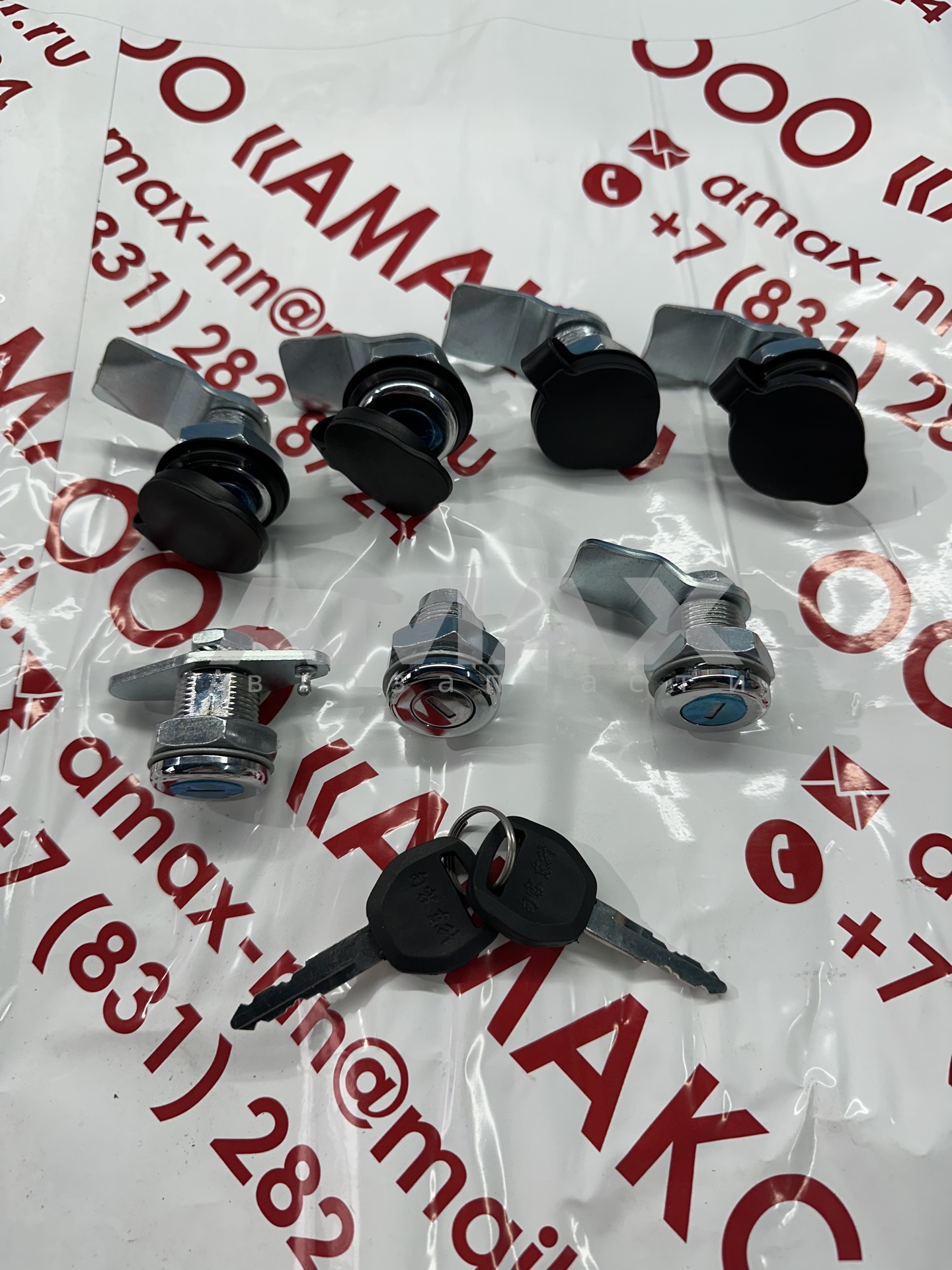 Личинки замка ПАЗ-320405-04 Вектор Next (6личинок+ 2 ключа)